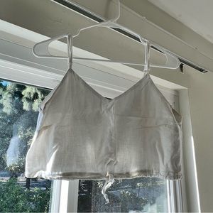 3/$20 PacSun LA Hearts White Crop Tank Top